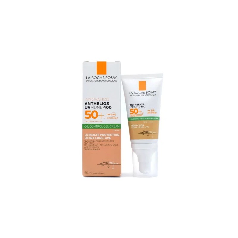 LA ROCHE POSAY ANTHELIOS UVMUNE 400 ECRAN GEL-CREME TOUCHER SEC TEINTEE SPF50+ 50ML