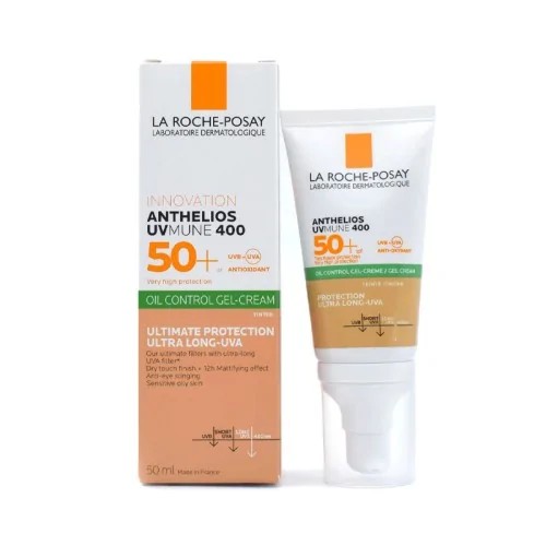 LA ROCHE POSAY ANTHELIOS UVMUNE 400 ECRAN GEL-CREME TOUCHER SEC TEINTEE SPF50+ 50ML