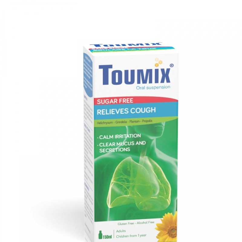 TOUMIX SANS SUCRE SOULAGE LA TOUX 150ML