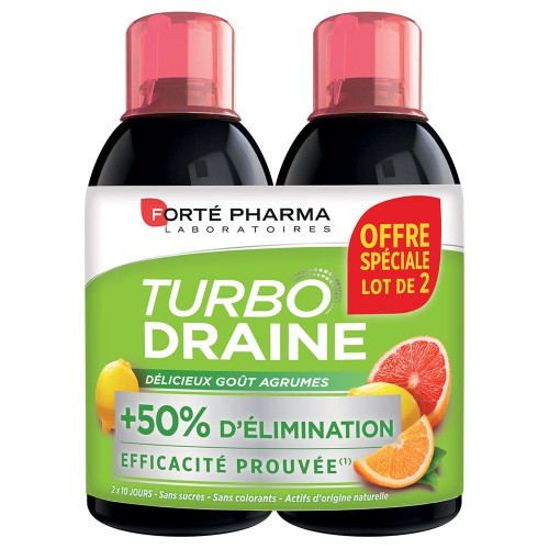 FORTE PHARMA TURBO DRAINE AGRUME LOT DE 2