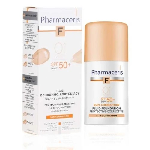 PHARMACERIS FLUIDE FONDATION 01 IVORY SPF50+ 30ML