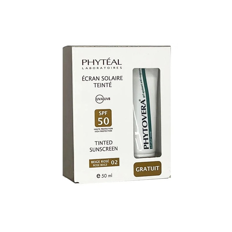 PHYTEAL ECRAN TEINTE BEIGE ROSE CLAIR 02 SPF 50 50ML