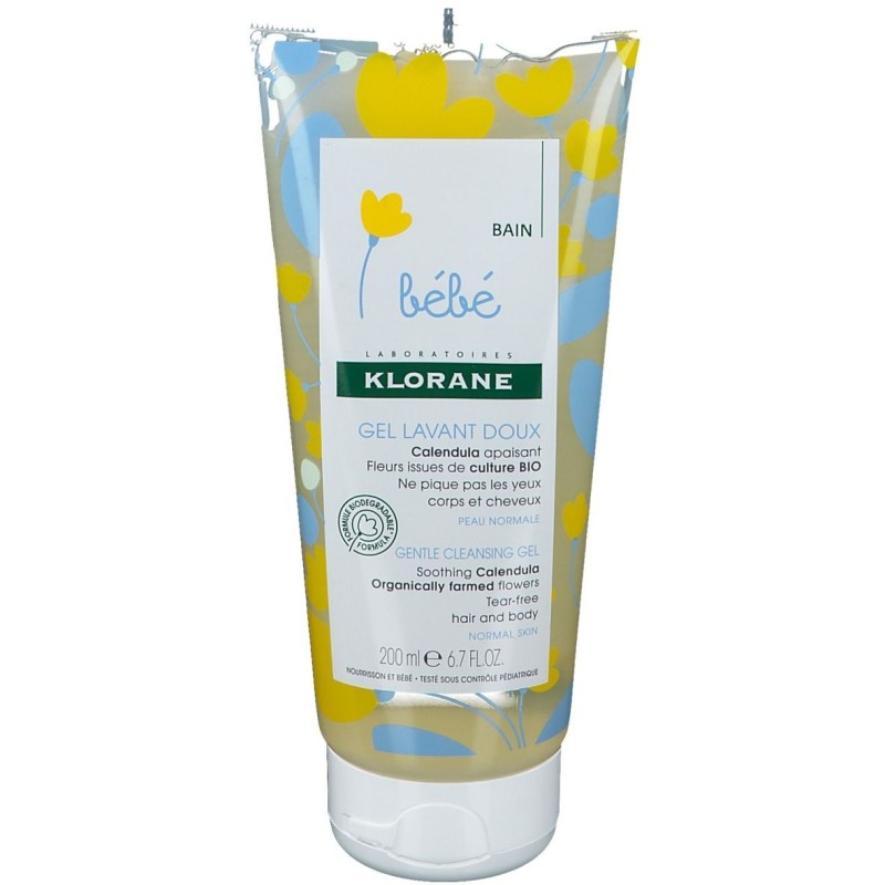 KLORANE BEBE GEL LAVANT DOUX 2 EN1 CHEVEUX ET CORPS 200ML