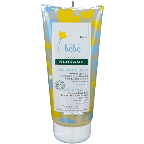 KLORANE BEBE GEL LAVANT DOUX 2 EN1 CHEVEUX ET CORPS 200ML