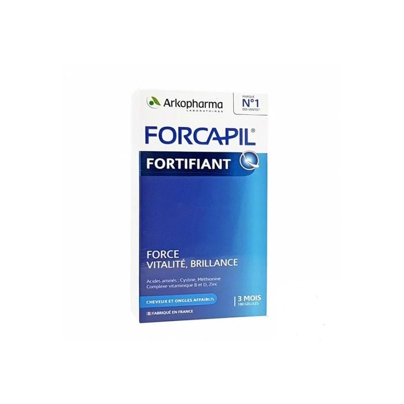 FORCAPIL FORTIFIANT CHEVEUX ET ONGLES BOITE DE 180 GELULES