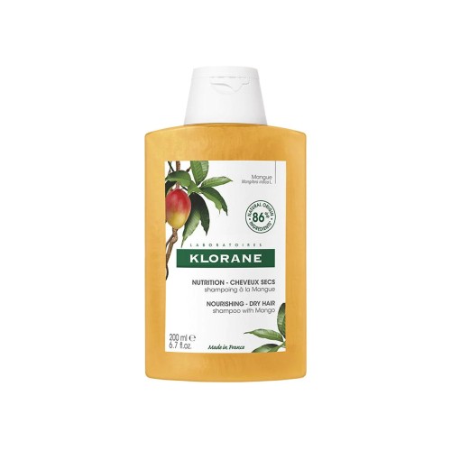 KLORANE SHAMPOING AU BEURRE DE MANGUE CHEVEUX SECS200ML