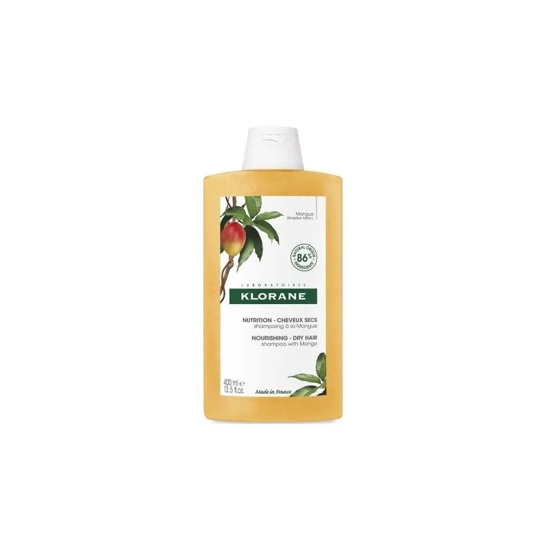 KLORANE SHAMPOING AU BEURRE DE MANGUE CHEVEUX SECS 400ML