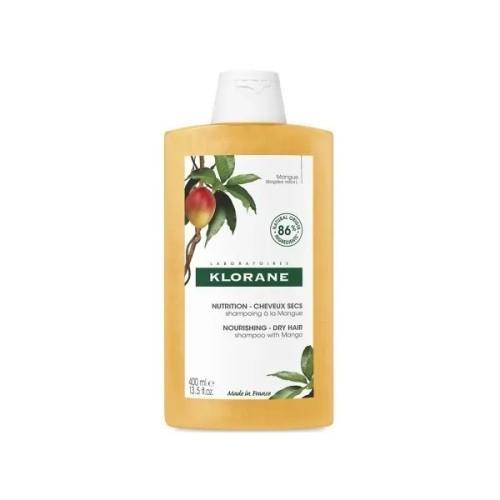 KLORANE SHAMPOING AU BEURRE DE MANGUE CHEVEUX SECS 400ML