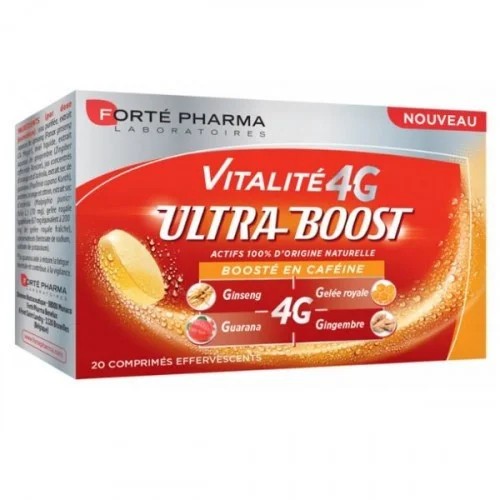 FORTE PHARMA ENERGIE VITALITE 4G ULTRA BOOST effervescent BT/20 COMPRIME