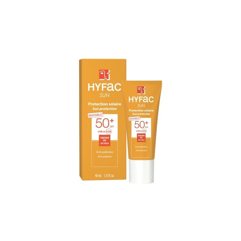 HYFAC SUN ECRAN INVISIBLE TOUCHER SEC SPF50+ 40ML