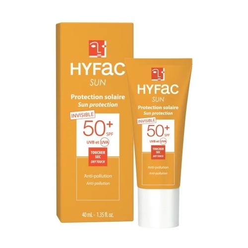 HYFAC SUN ECRAN INVISIBLE TOUCHER SEC SPF50+ 40ML