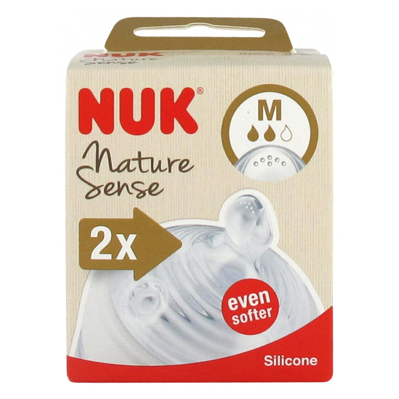 NUK 2 TETINES NATURE SENSE M 0-6M 24023