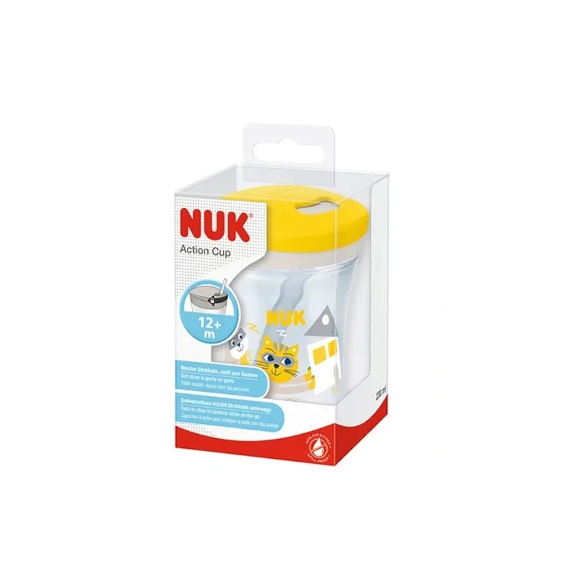 NUK ACTION CUP AVEC PAILLE 12M+ 230ML