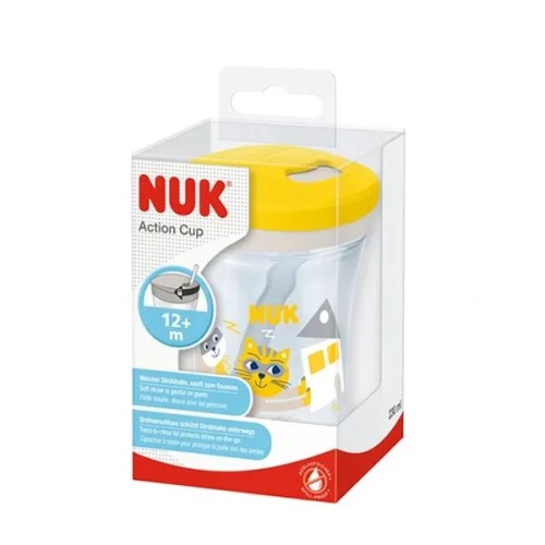 NUK ACTION CUP AVEC PAILLE 12M+ 230ML