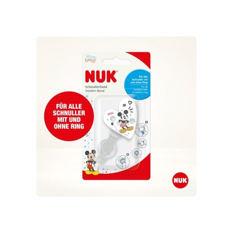 NUK ATTACHE SUCETTE MICKEY RUBAN