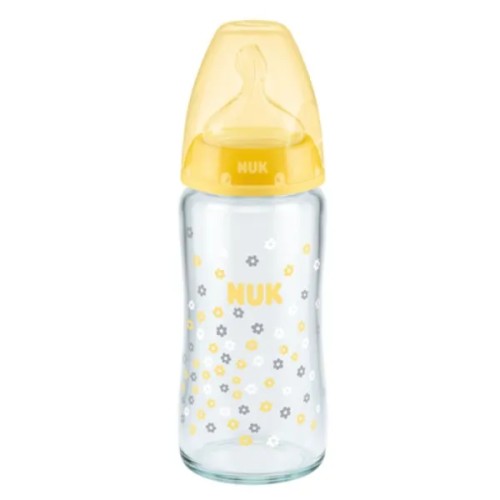 NUK BIBERON EN VERRE FIRST CHOICE+ 0-6 MOIS 240ML