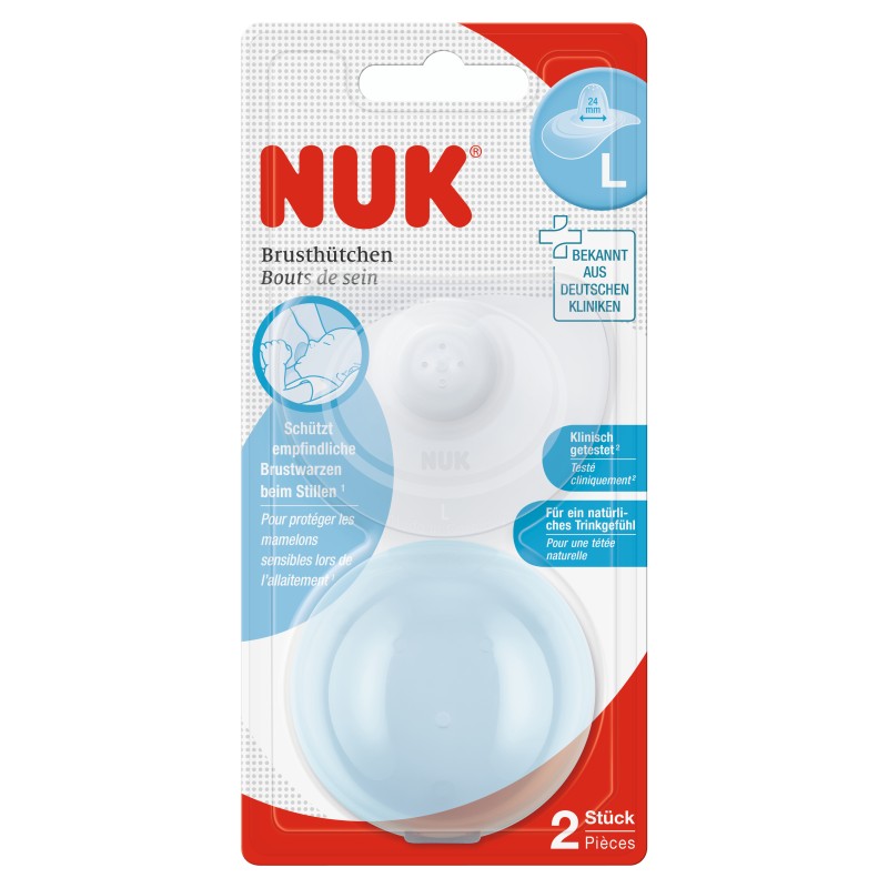 NUK DEUX BOUTS DE SEIN TAILLE L AVEC BOITE