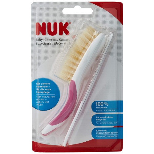 NUK BROSSETTE ET PEIGNE POILS 100% NATUREL