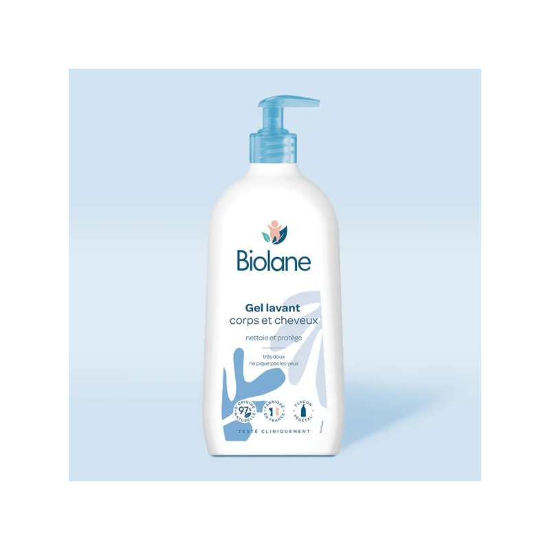 BIOLANE GEL LAVANT CORPS ET CHEVEUX 750ML