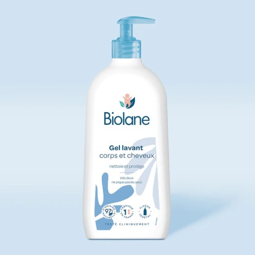 BIOLANE GEL LAVANT CORPS ET CHEVEUX 750ML