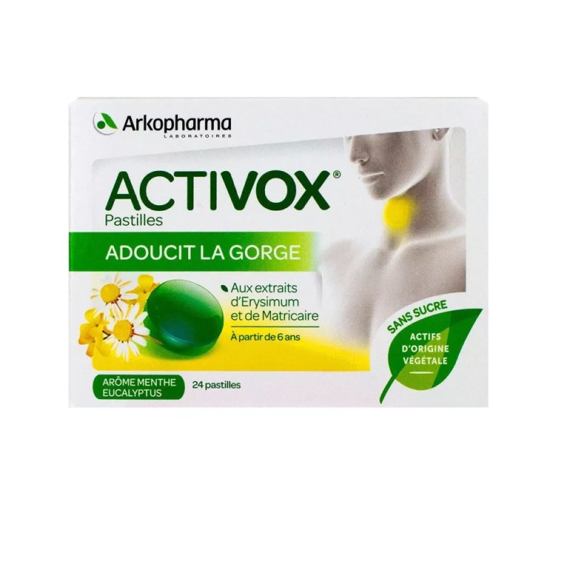 ARKO AKTIVOX PASTILLES MENTHE EUCALYPTUS BT/24