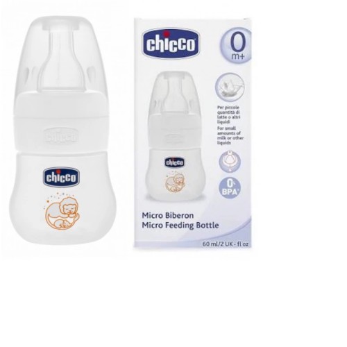 CHICCO MICRO BIBERON PLASTIC 0M+ 60ML