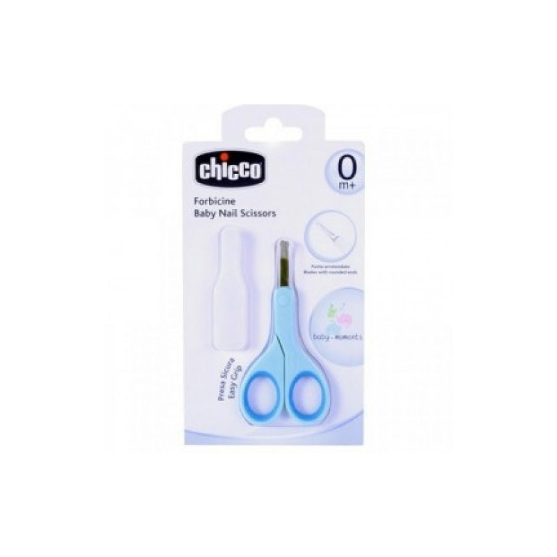 CHICCO CISEAUX A ONGLES BOUT ROND BLEU