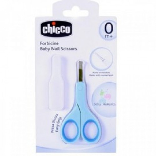 CHICCO CISEAUX A ONGLES BOUT ROND BLEU