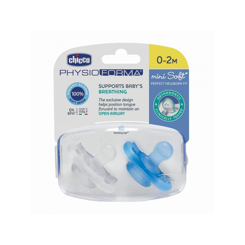 CHICCO SUCETTE MICRO BLEU 0-2 MOIS