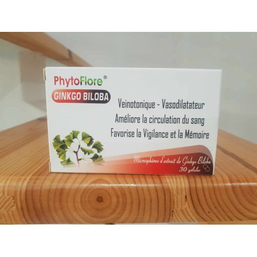 PHYTOFLORE GINKGO BILOBA BOITE DE 30 GELULES