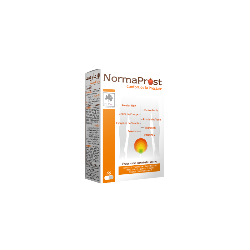 VITAL NORMAPROST CONFORT DE LA PROSTATE BOITE DE 60 GELULES