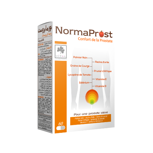 VITAL NORMAPROST CONFORT DE LA PROSTATE BOITE DE 60 GELULES