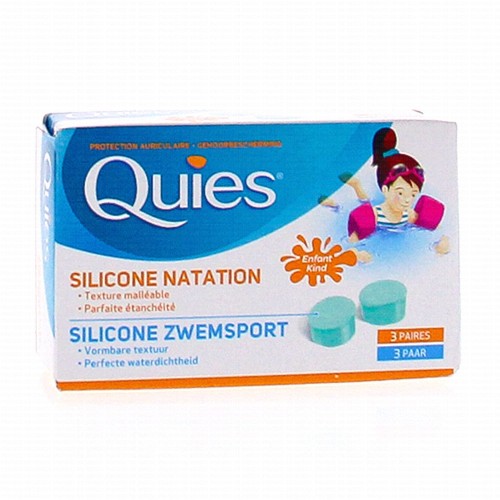 QUIES SILICONE NATATION ENFANT BT/6