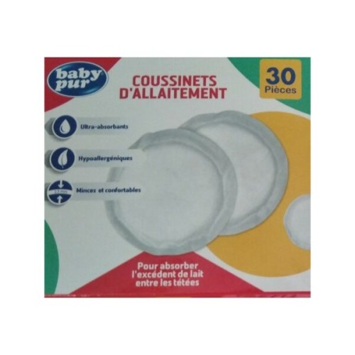 BABY PUR COUSSINETS D'ALLAITEMENT BOITE DE 30 PIECES