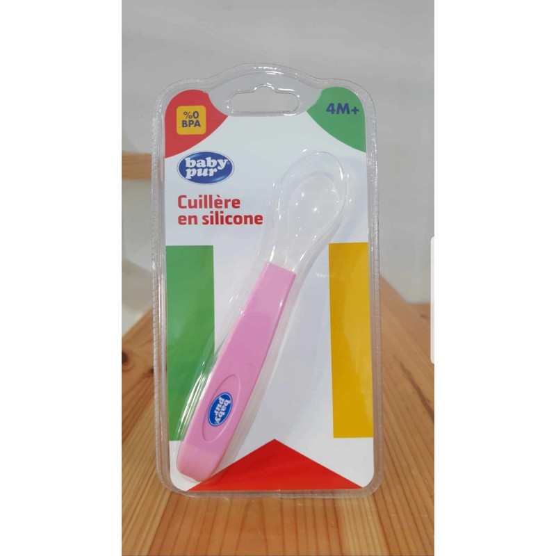 BABY PUR CUILLERE EN SILICONE 4M+