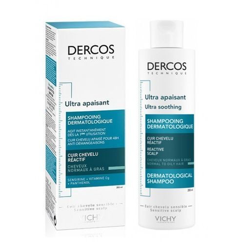 VICHY DERCOS SHAMPOOING ULTRA APAISANT CHEV GRAS 200ML