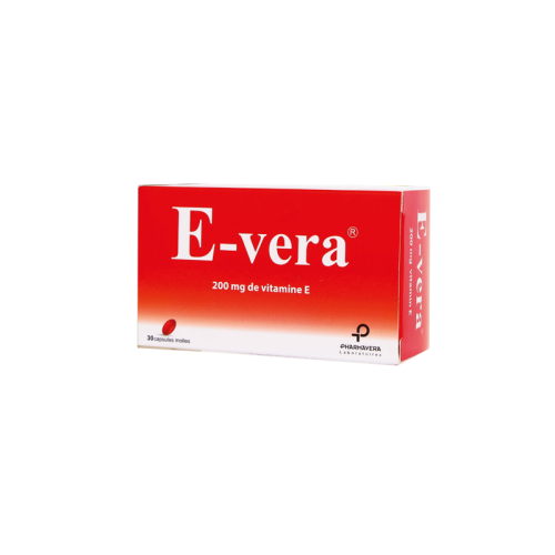 PHARMAVERA E-VERA 200MG DE VITAMINE E BT/30 CAPSULES