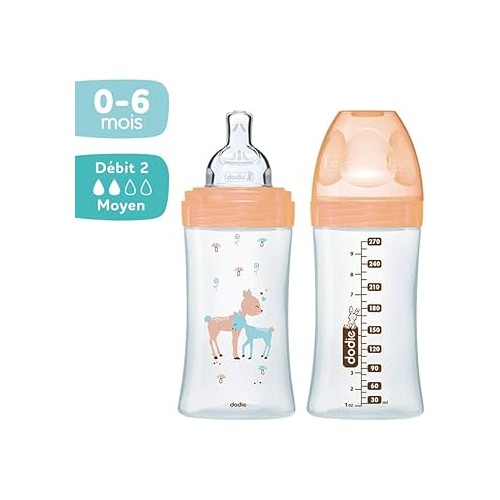 DODIE BIBERON EN VERRE DEBIT 2 0-6 M 270ML