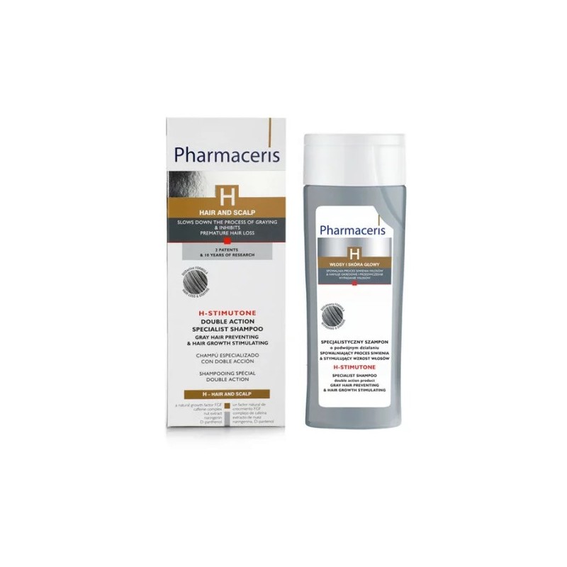 PHARMACERIS H SHAMPOOING DOUBLE ACTIONS H-STIMUTONE 250ML