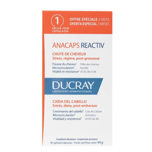 DUCRAY ANACAPS REACTIV BOITE DE 30 GELULES