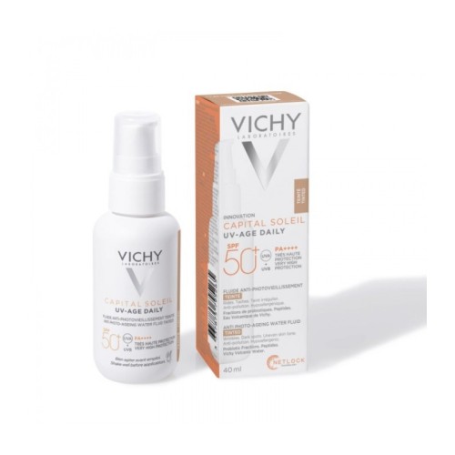 VICHY CAPITAL SOLEIL AGE DAILY FLUIDE TEINTE SPF 50+ 40ML