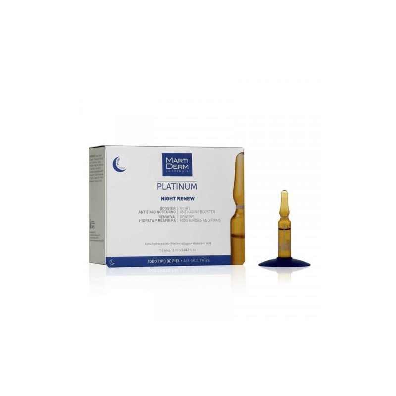 MARTIDERM PLATINIUM NIGHT RENEW 10 AMPOULES