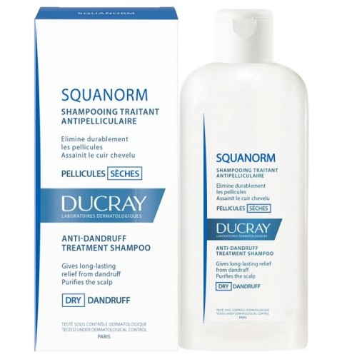 DUCRAY SQUANORM SHAMPOING ANTIPELLICULAIRE PELLICULES SECHES 200ML