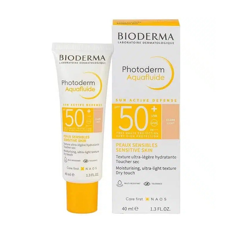 BIODERMA PHOTODERM AQUAFLUIDE ECRAN TEINTE CLAIRE SPF 50+ 40ML