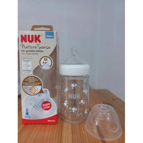 NUK BIBERON NATURE SENSE EN VERRE M 240ML