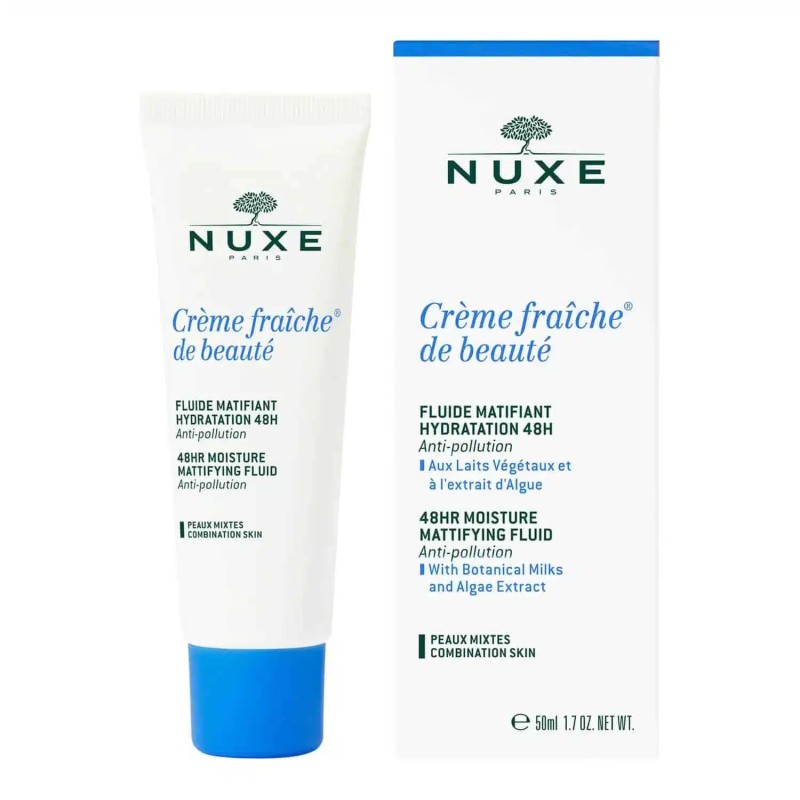 NUXE CREME FRAICHE DE BEAUTE FLUIDE MATIFIANT HYDRATANT 50ml