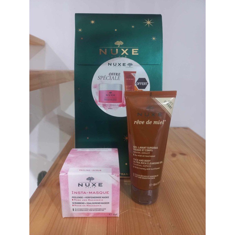 NUXE COFFRET INSTA MASQUE EXFOLIANT 50 ML + GEL LAVANT 100ML