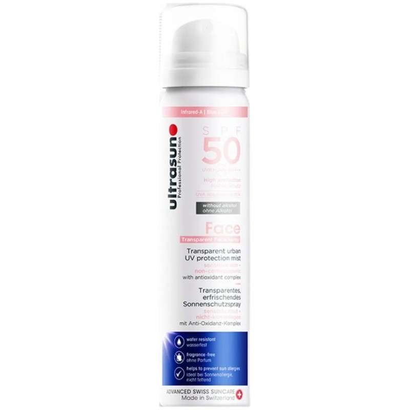 ULTRASUN FACE SPRAY SOLAIRE TRANSPARENT 75ML