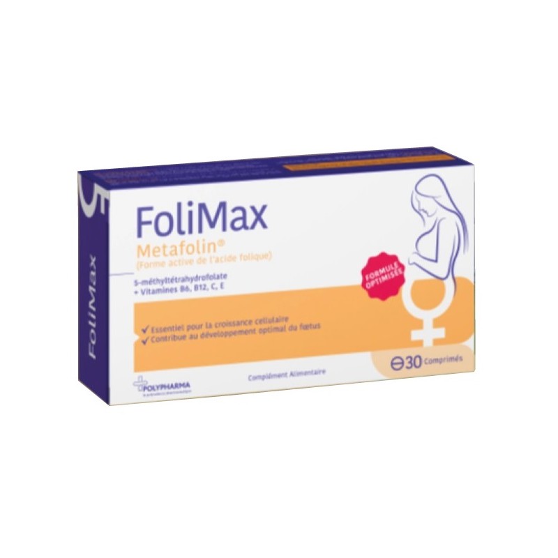 FOLIMAX METAFOLIN BOITE DE 30 COMPRIMES