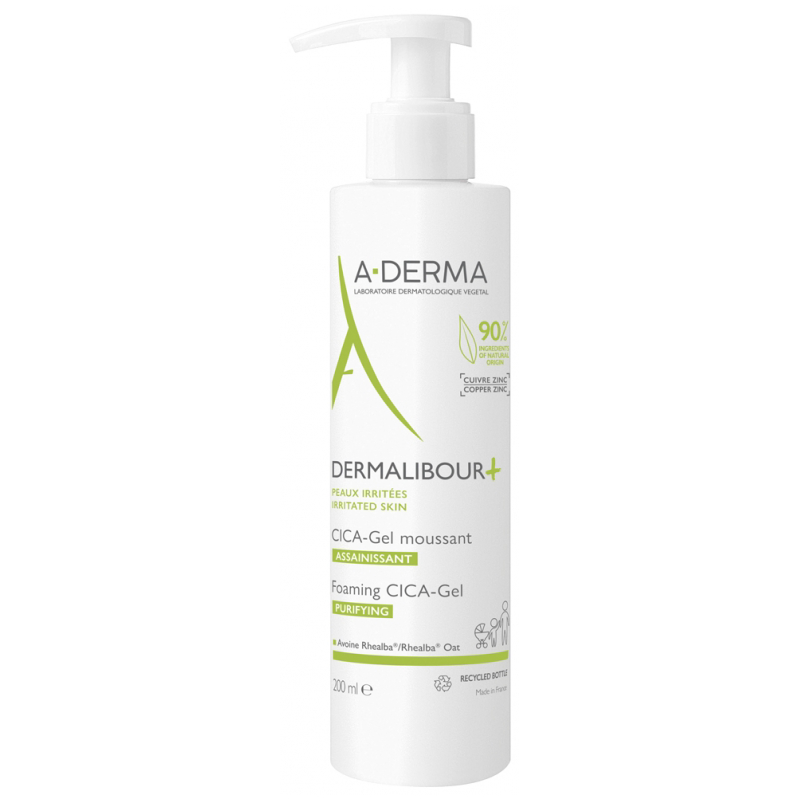 A-DERMA DERMALIBOUR+ CICA GEL MOUSSANT 200ML